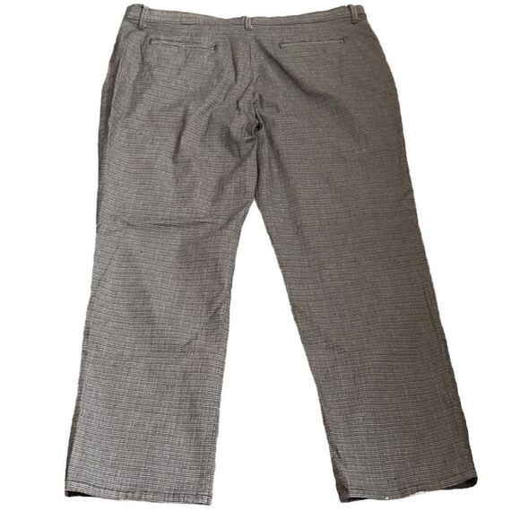 Lee All Day Pant Straight Leg Gray Glenplaid Pants Size 18 Medium - Picture 3 of 16